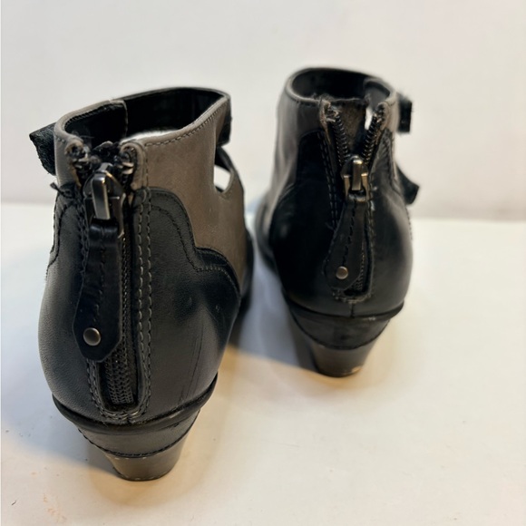 Earth Shoes Serano Mary Jane Heels Black and Gray Women's strappy Ankle Boots - Picture 4 of 15